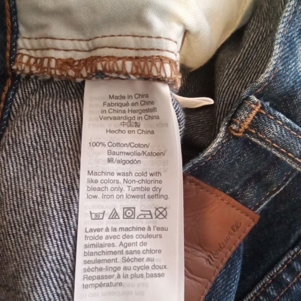Madewell Classic Straught Jeans In Croston Wash Old School Womens  26 - Picture 7 of 13